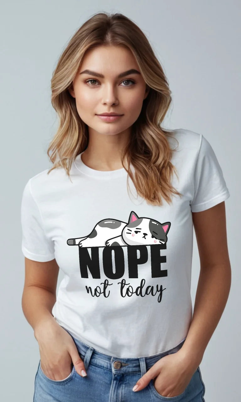 Nope Not Today Regular Crew Tee