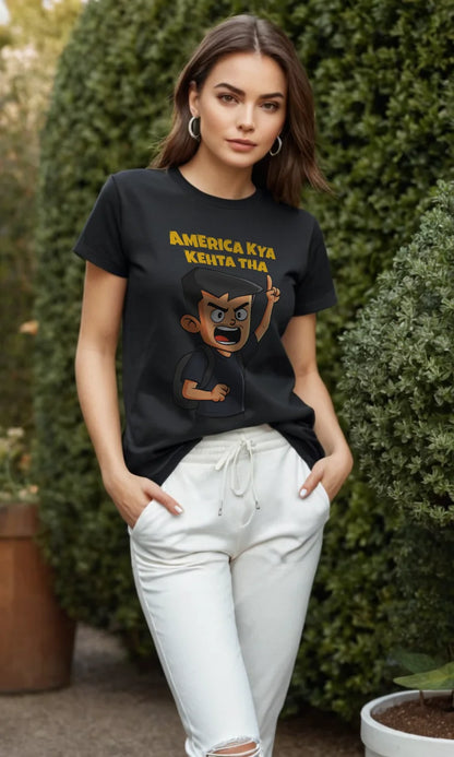 America Kya Kehta Tha | Famous Meme Tee