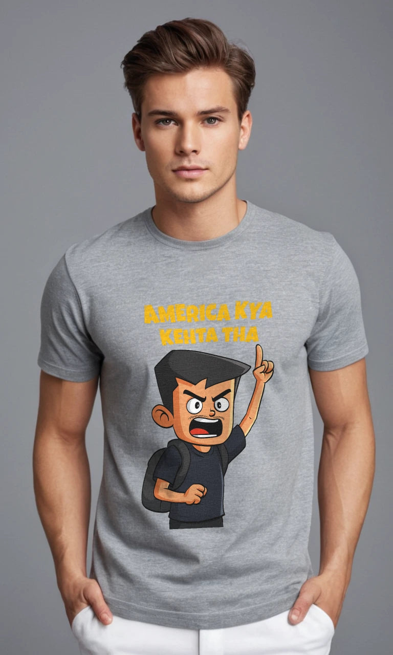America Kya Kehta Tha | Famous Meme Tee