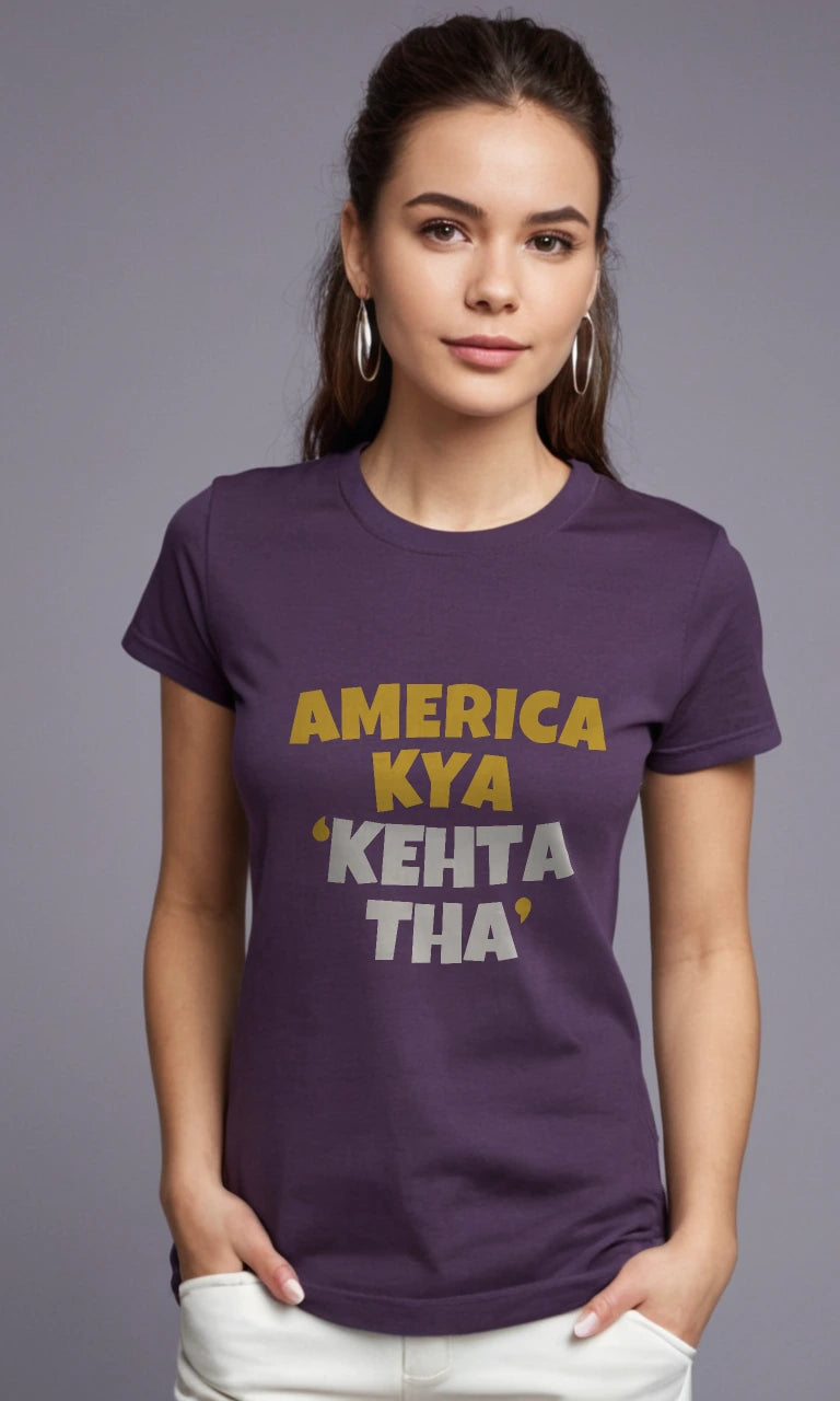 America Kya Kehta Tha | Famous Meme Tee | Original