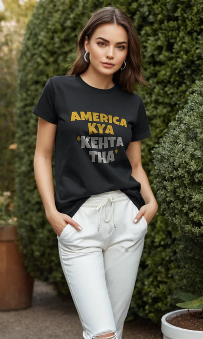 America Kya Kehta Tha | Famous Meme Tee | Original