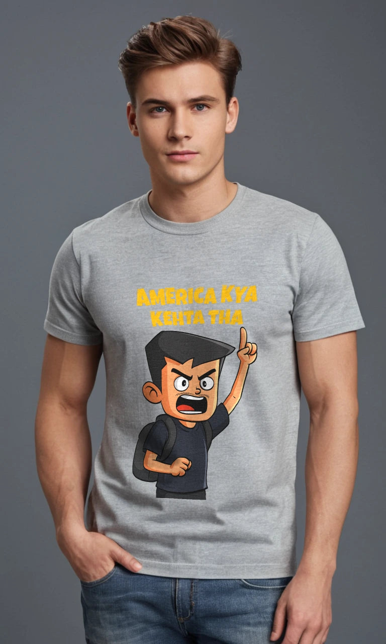 America Kya Kehta Tha | Famous Meme Tee