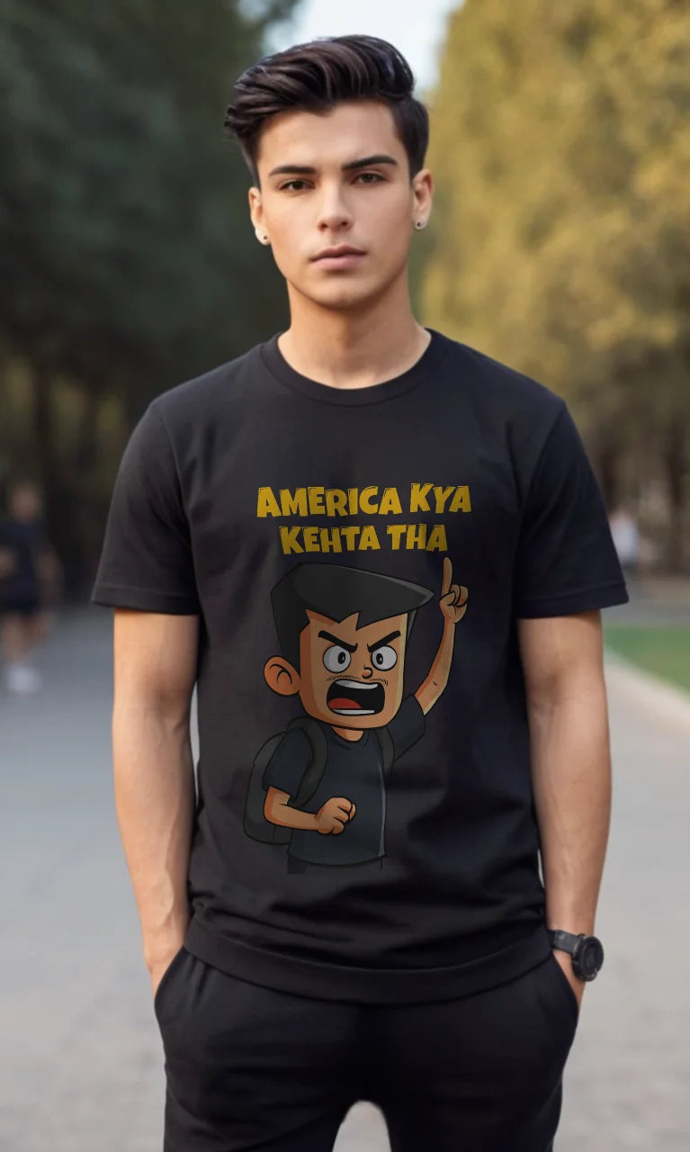America Kya Kehta Tha | Famous Meme Tee
