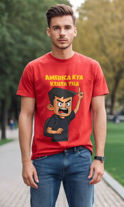 America Kya Kehta Tha | Famous Meme Tee