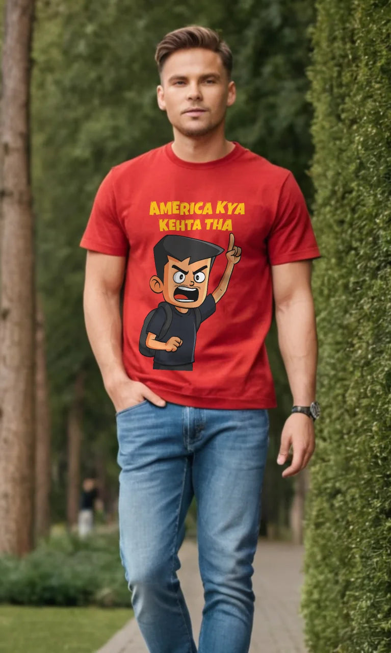 America Kya Kehta Tha | Famous Meme Tee