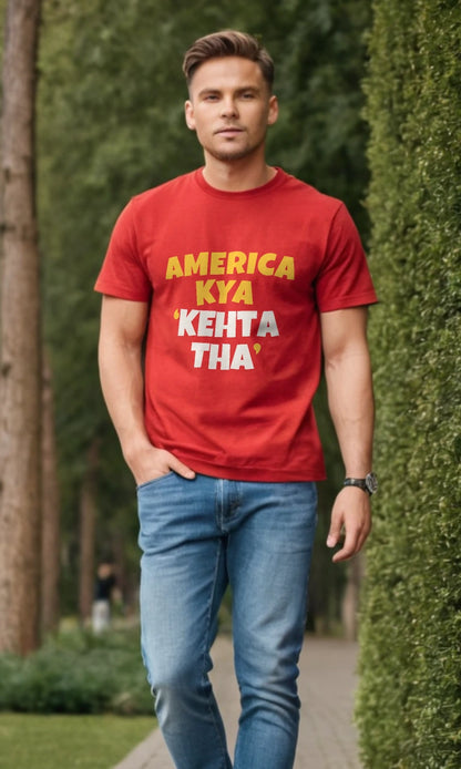 America Kya Kehta Tha | Famous Meme Tee | Original
