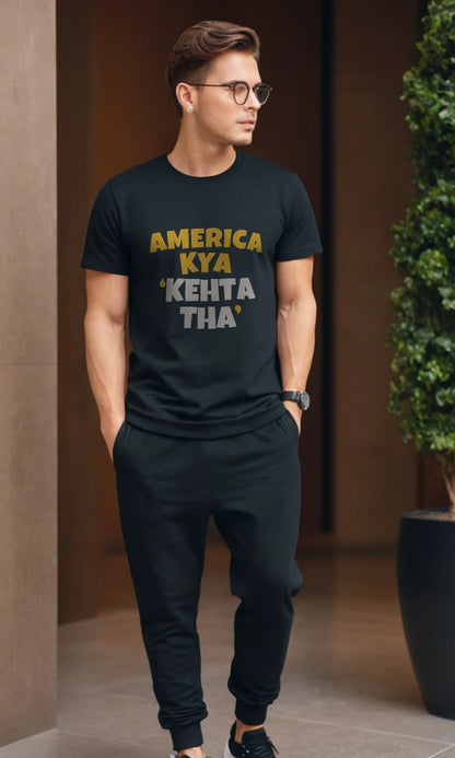 America Kya Kehta Tha | Famous Meme Tee | Original